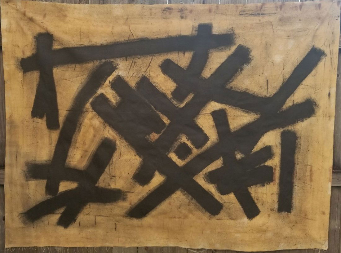 Franz Kline Abstract Painting on Canvas (1 of 5)