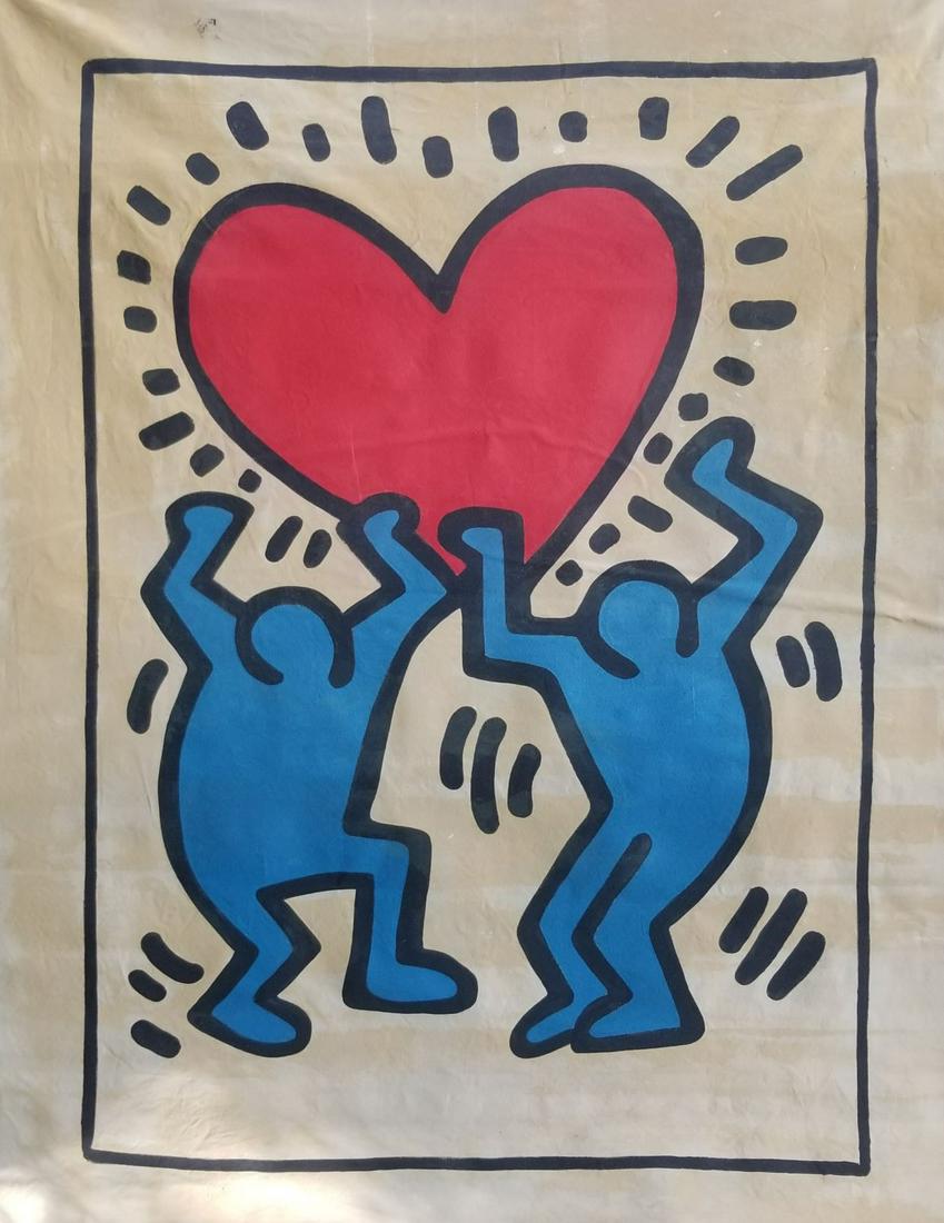 XL Keith Haring Painting on Canvas (1 of 4)