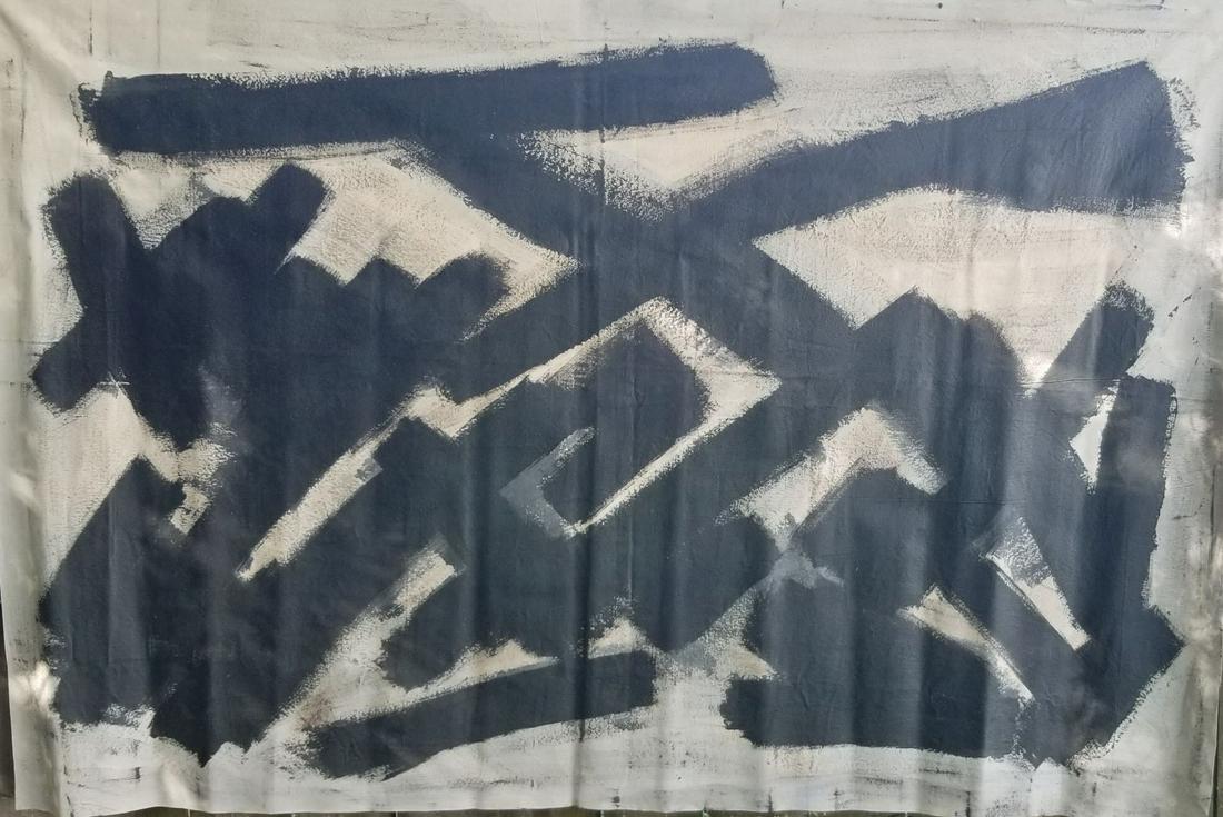 Franz Kline Abstract Painting on Canvas (1 of 3)