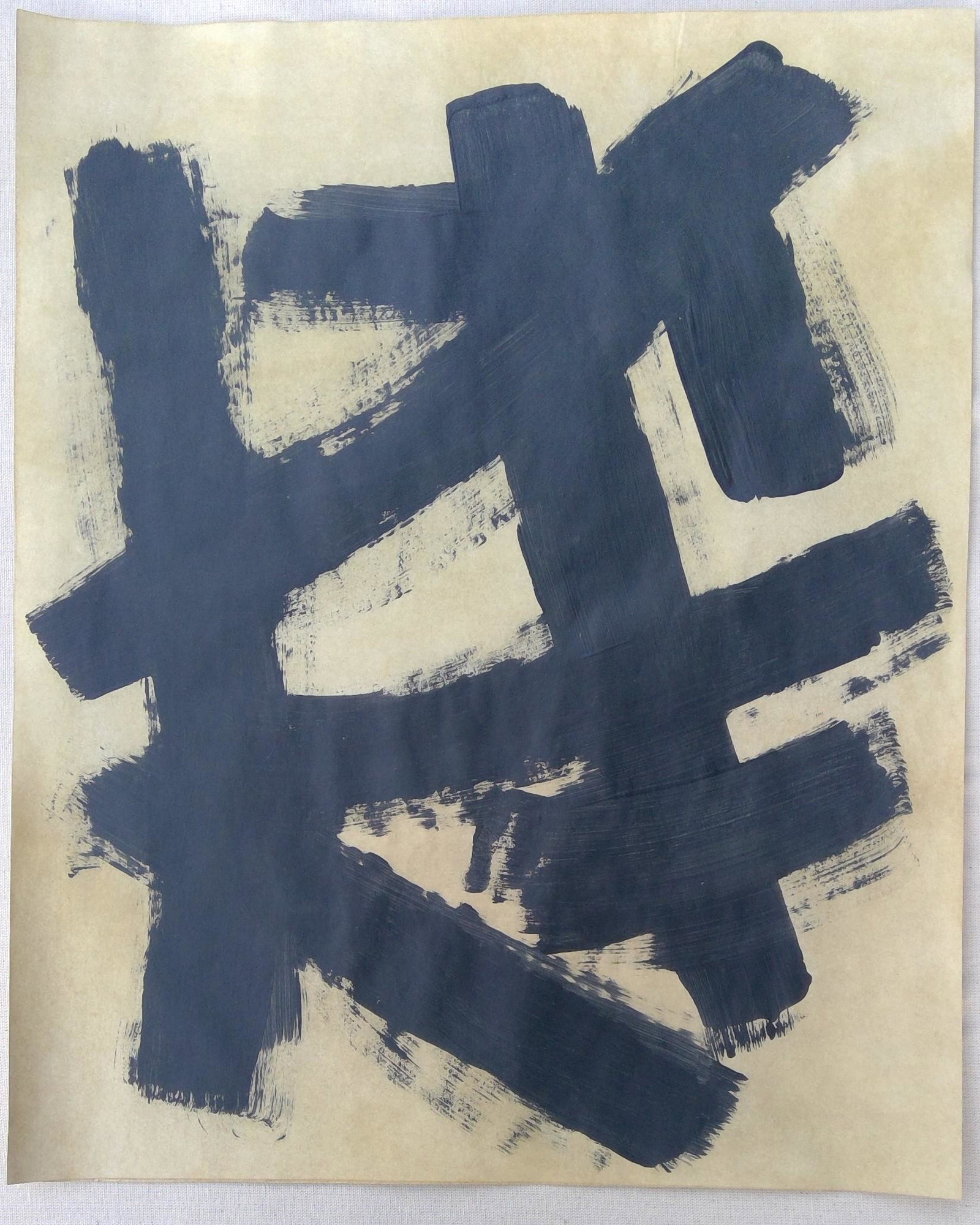 Franz Kline Abstract Painting on Paper (1 of 2)