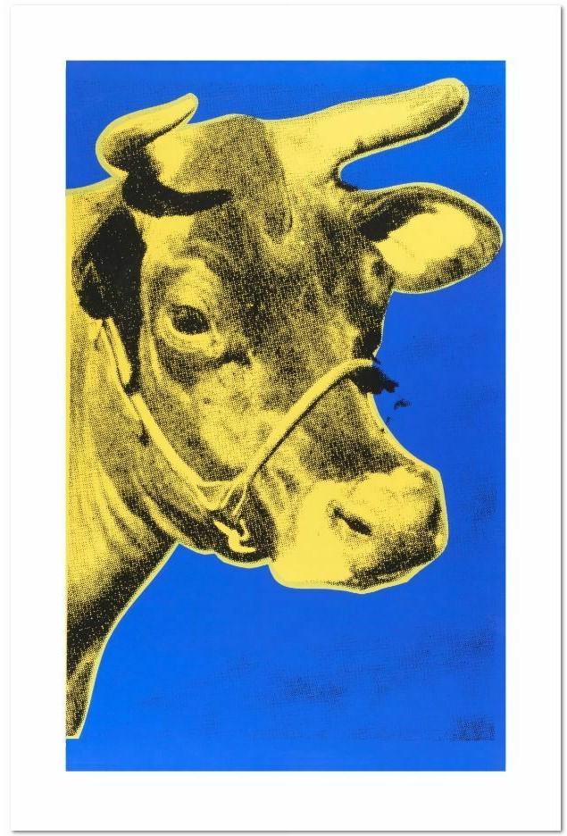Andy Warhol, Cow: Andy Warhol, 'Cow', Fine art print. Size: 24 x 36 inches.