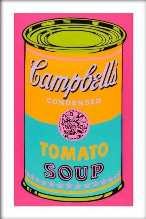 Andy Warhol, Colourful Can of Soup: Andy Warhol, 'Colourful Can of Soup', Fine art print. Size: 20 x 30 inches.