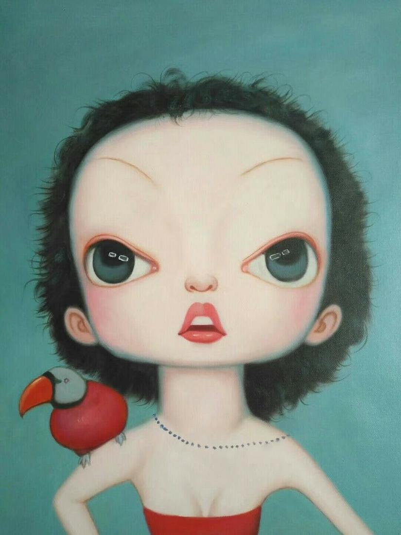 Contemporary Oil Painting on Canvas.: Contemporary Oil Painting on Canvas By Matt Bind. Unstretched canvas. Size: 20 x 24