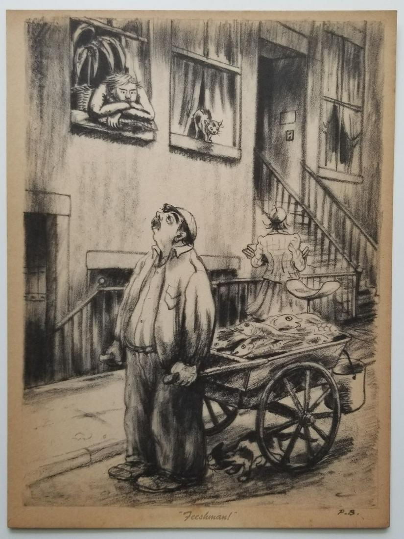 Peggy Bacon Print 1945. Feeshman! (1 of 1)