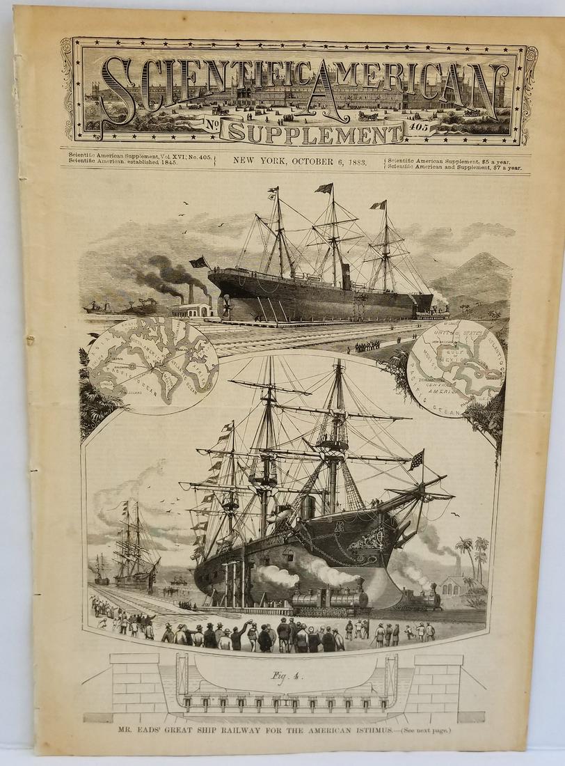 Antique 1883 Scientific American Supplement: Antique 1883 Scientific American Supplement