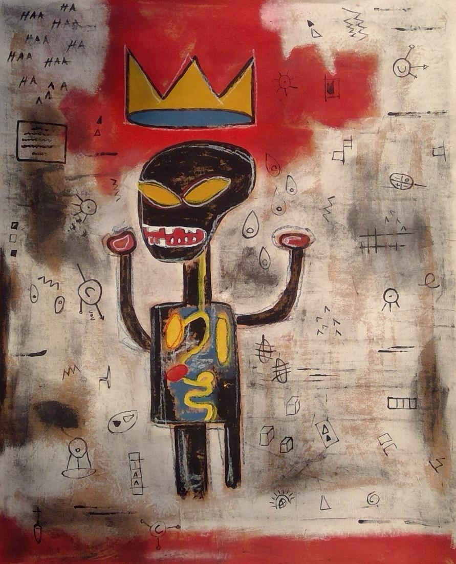 Jean-Michel Basquiat Painting in the manner of (1 of 6)