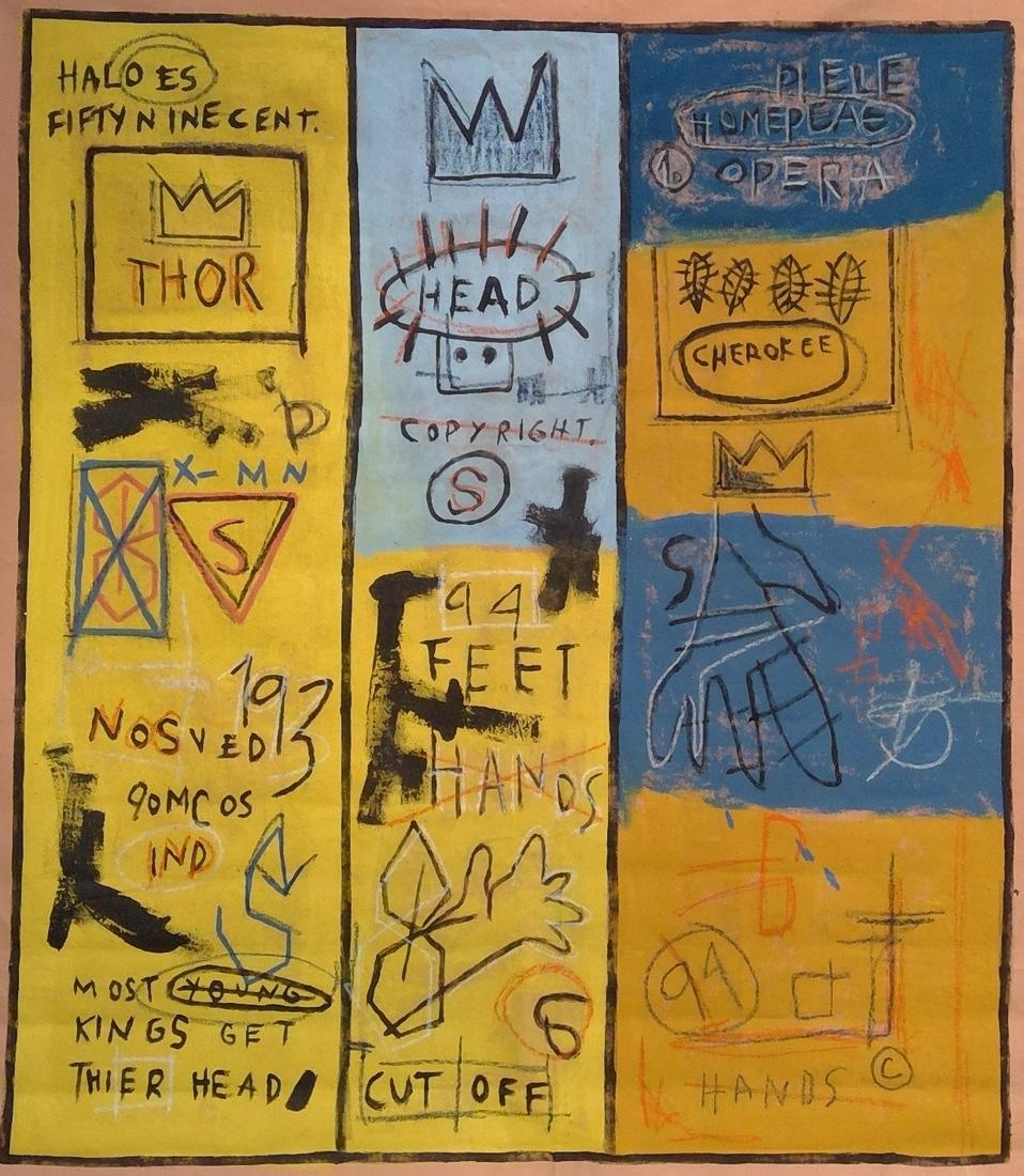Jean-Michel Basquiat Painting in the manner of (1 of 6)