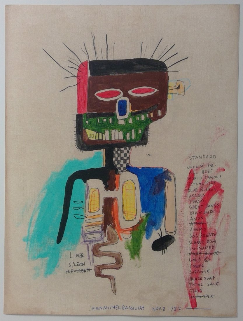 Jean-Michel Basquiat Painting in the manner of (1 of 2)