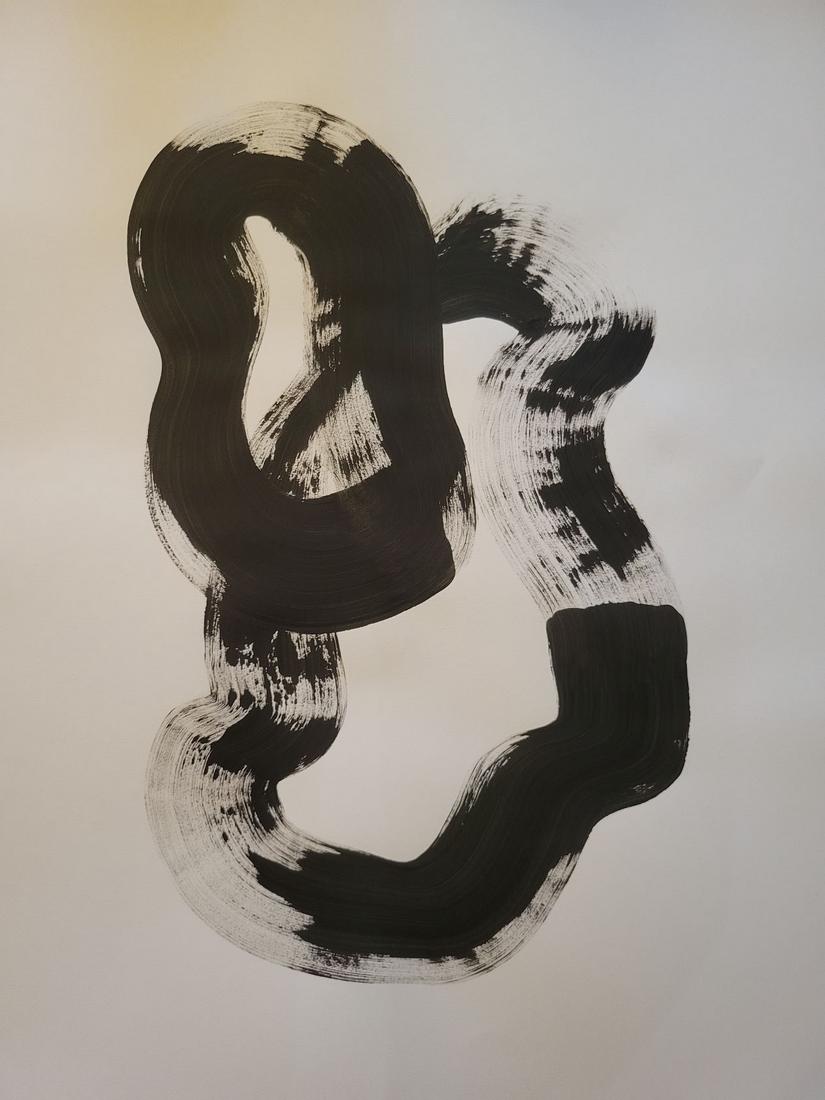 Contemporary abstract ink on paper (1 of 4)