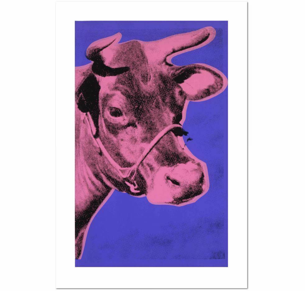 Andy Warhol, Fine art print. 'Cow'. Size: 24 x 36: Andy Warhol, Fine art print. 'Cow'. Size: 24 x 36 inches. Unframed