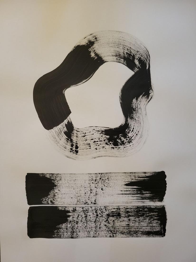 Contemporary abstract ink on paper (1 of 4)