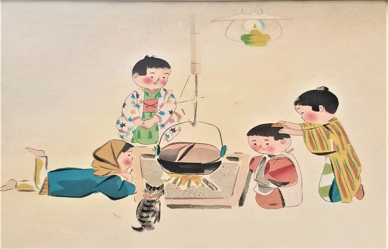 Hitoshi Hiyohara Oriental Print Signed (1 of 4)