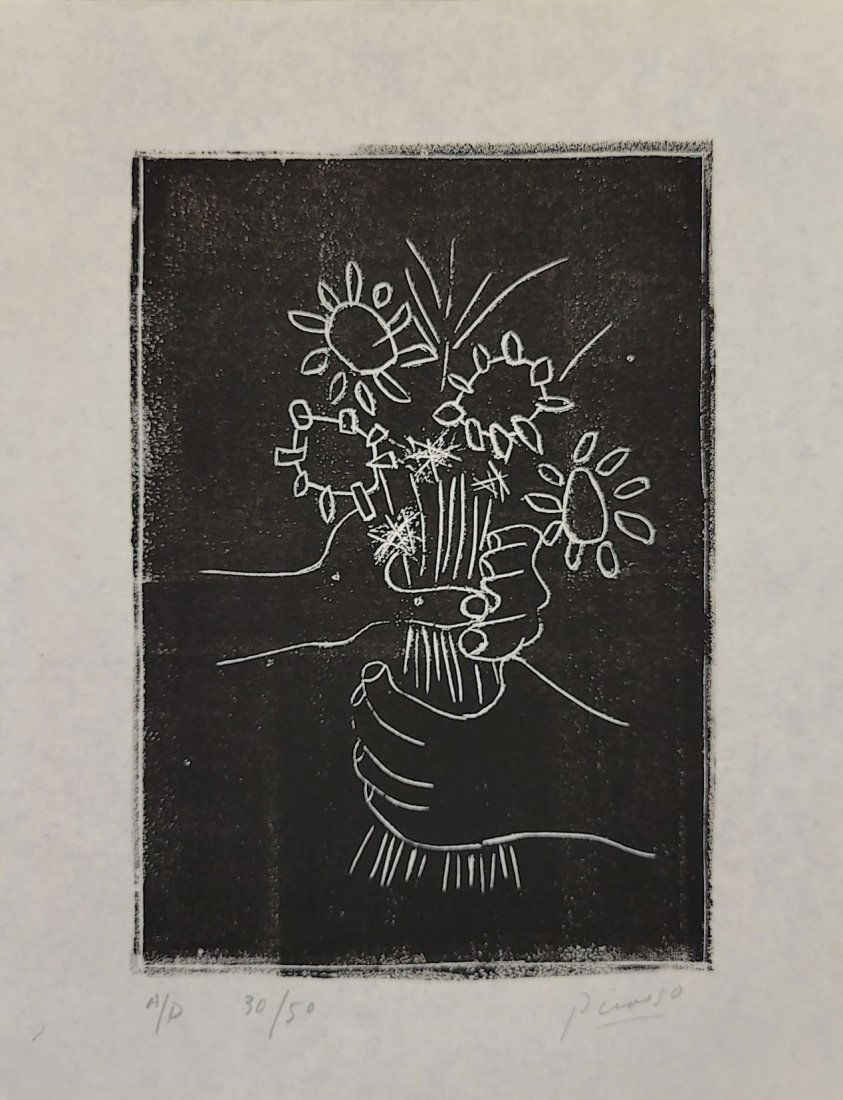 Pablo Picasso Block Print on paper (1 of 5)