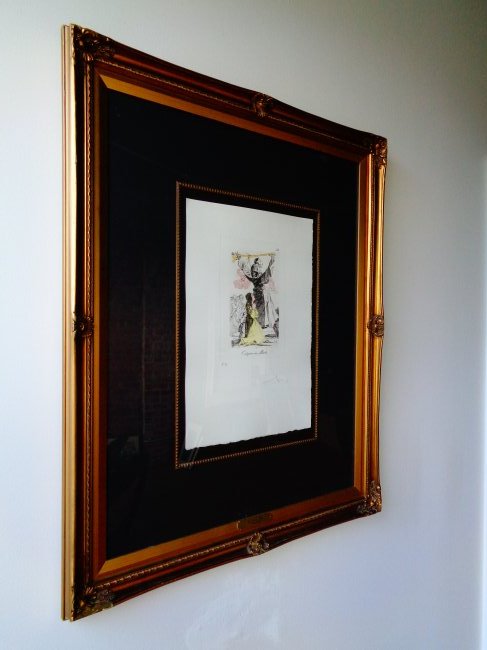 Salvator DALI Etching Signed in Magnicent Frame (1 of 6)