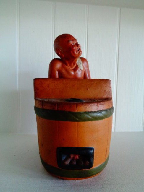 Japanese Hakato Doll - Man taking bath (1 of 6)
