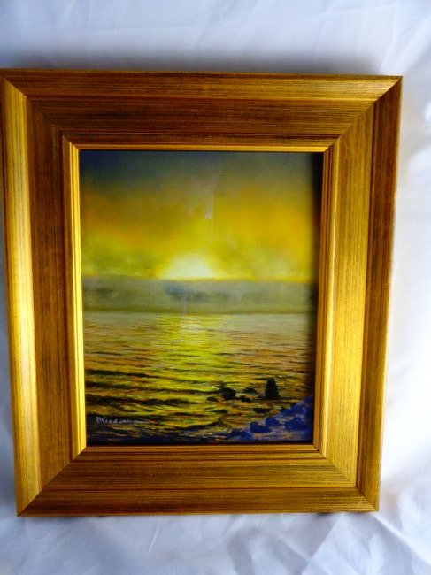 MARLENE WIEDENBAUM WOODSTOCK, NY ARTIST PASTEL "HUDSON (1 of 4)