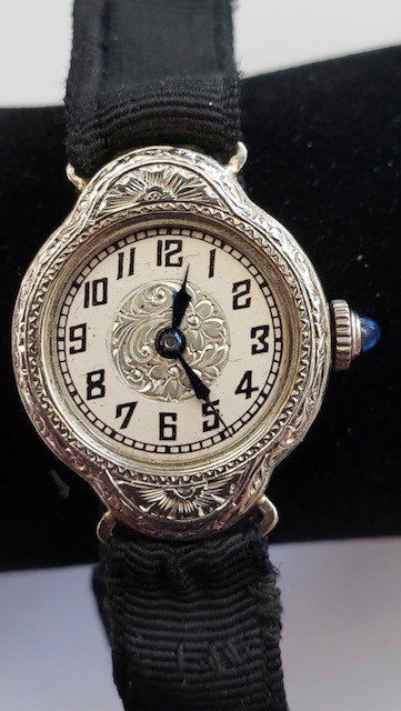 Stunning 18K White Gold Belais Watch w/ Sapphire Crown (1 of 6)