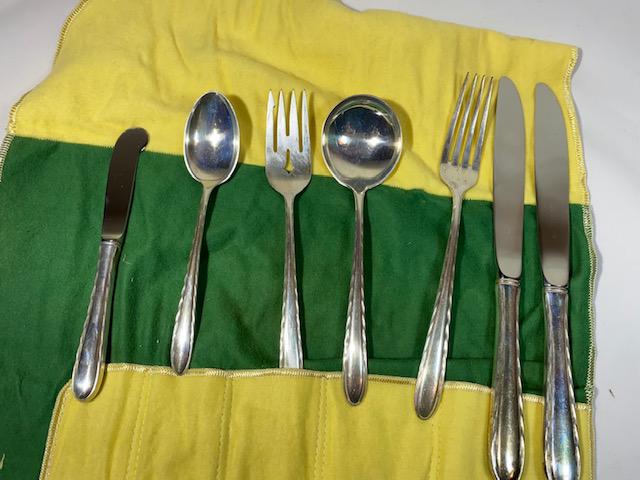 Towle sterling silver set of 7 pieces: Towle larger sterling set of 7. Pure sterling except for stainless knife blades for all 3 knives. Total weight 11.12 oz