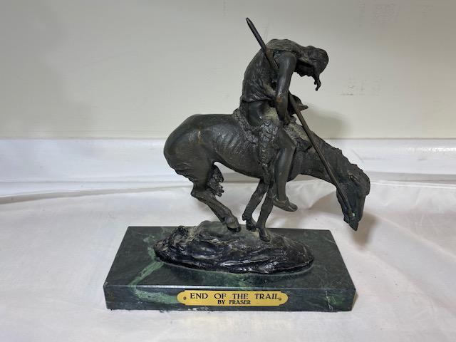 "End of the Trail" mini James Fraser bronze statue (1 of 5)