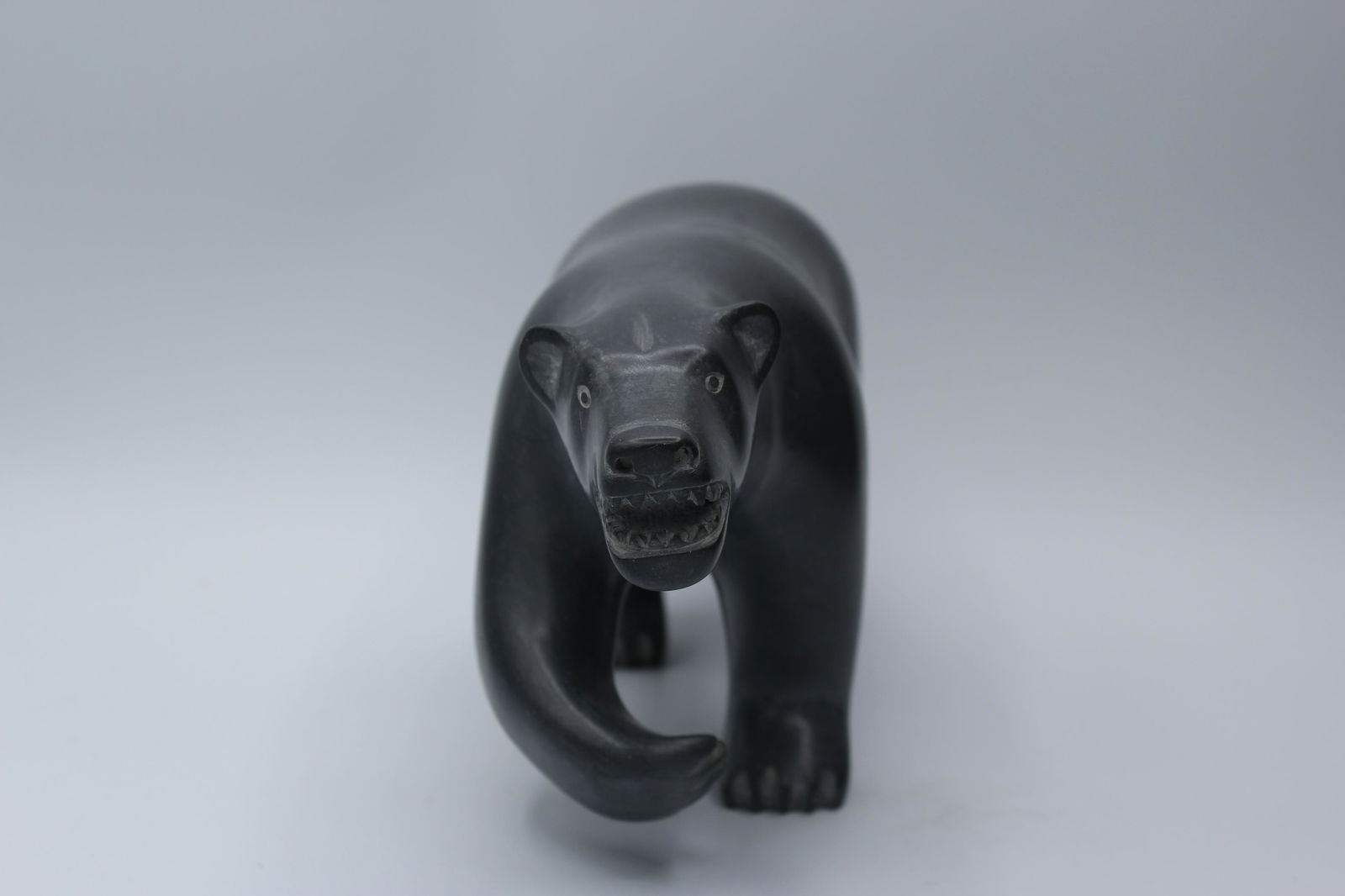 Inuit Soapstone Polar bear by David Ruben (1 of 5)