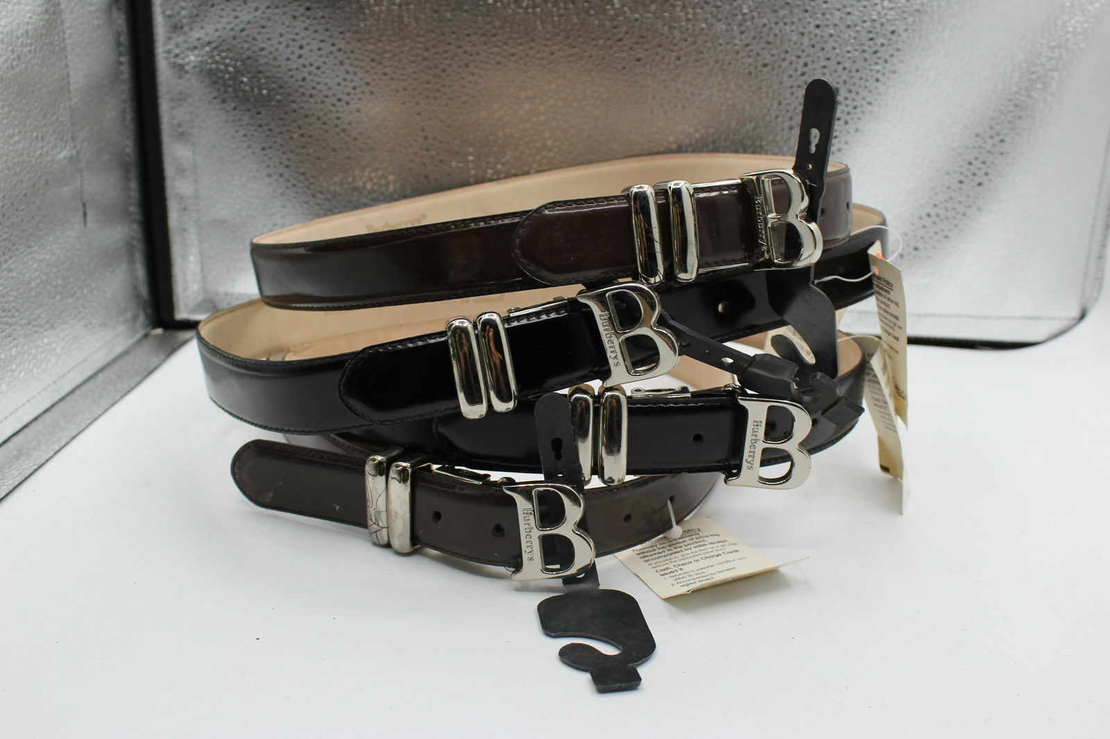 Lot of 4 Burberry Belts (1 of 4)