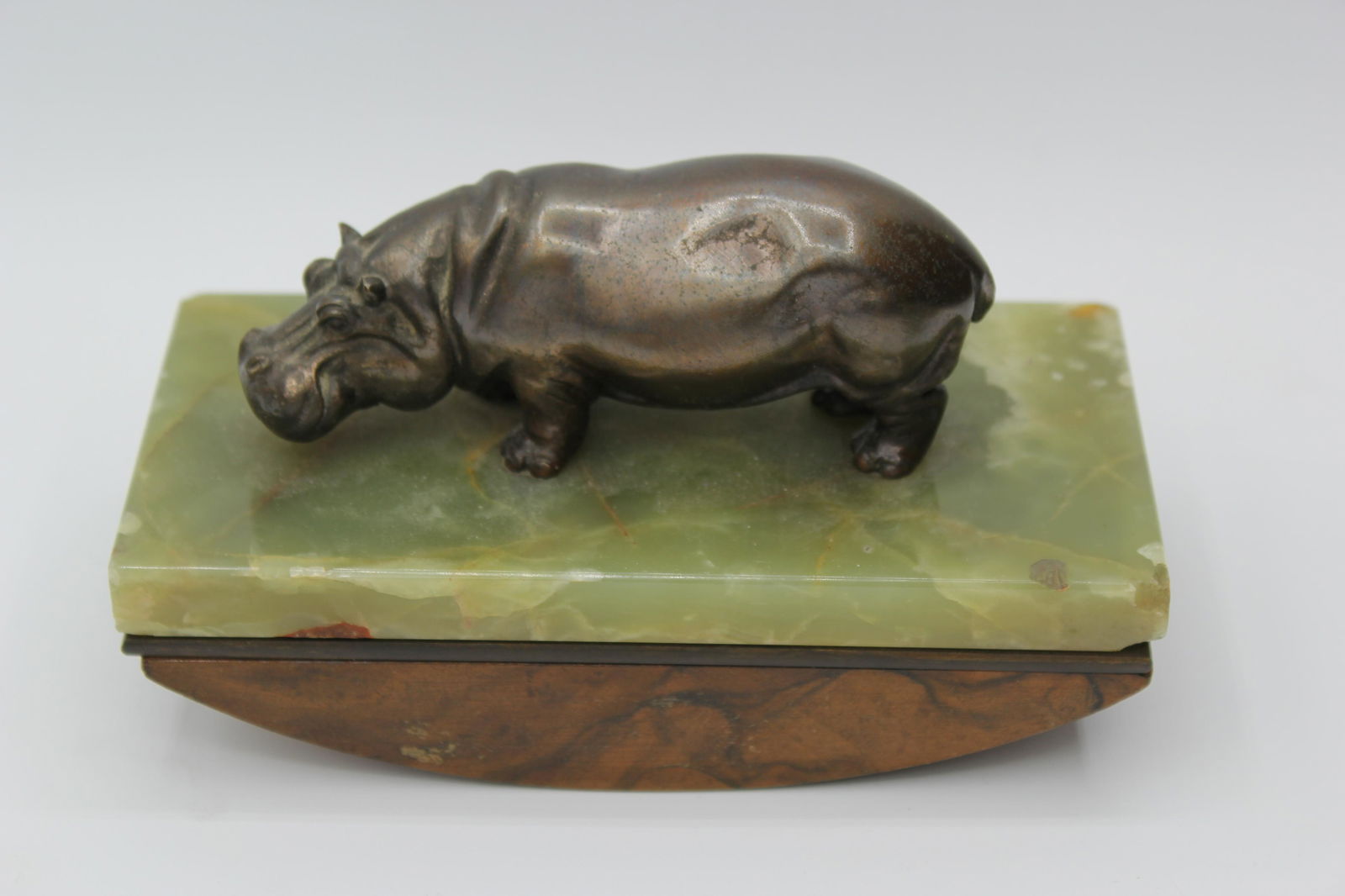 Fabulous Figural Bronze Desk Top Rocking Blotter By (1 of 9)