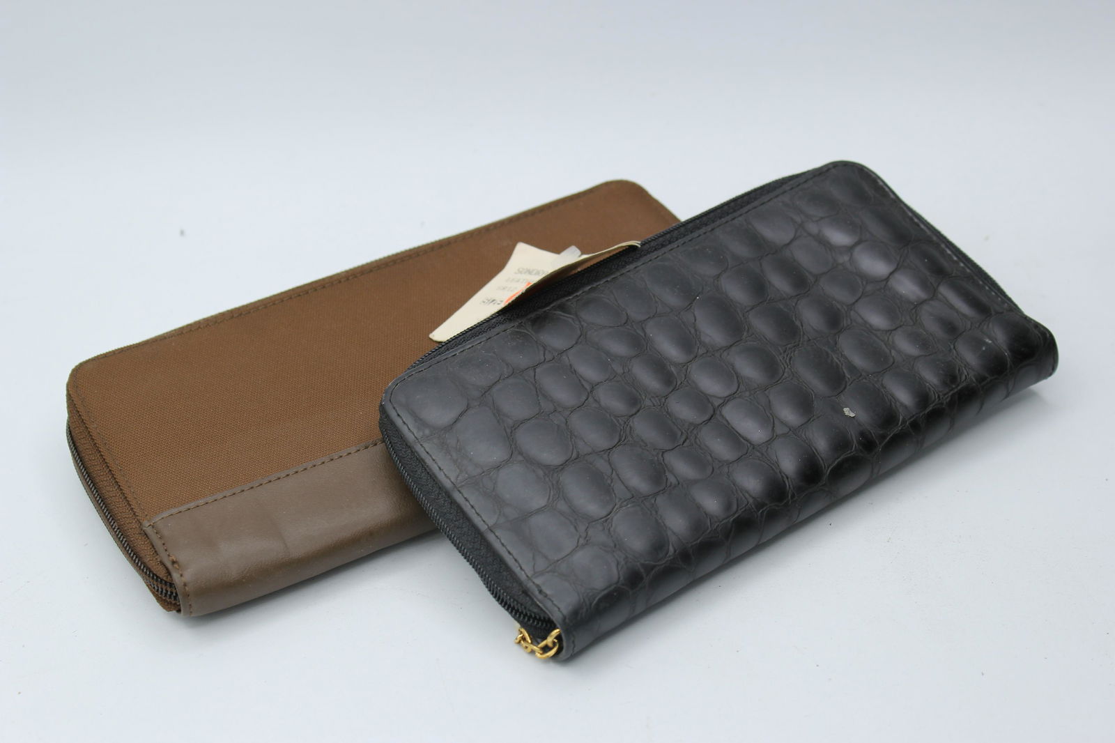 Sondra Roberts and DKNY Wallets: Sondra Roberts black leather wallet & DKNY brown wallet