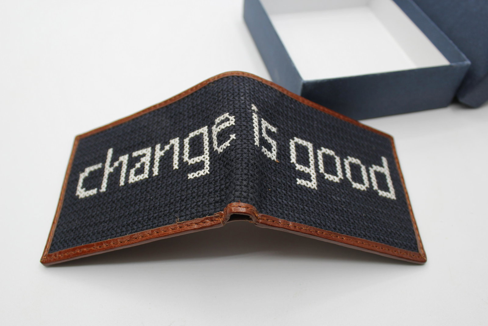 Land's End - Men's - Italian Leather Wallet - Change is (1 of 4)