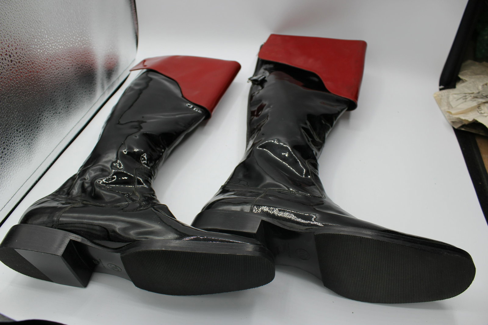 Chanel Boots Size 38 Black and Red (1 of 9)