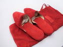 Vintage GUCCI Red Slippers