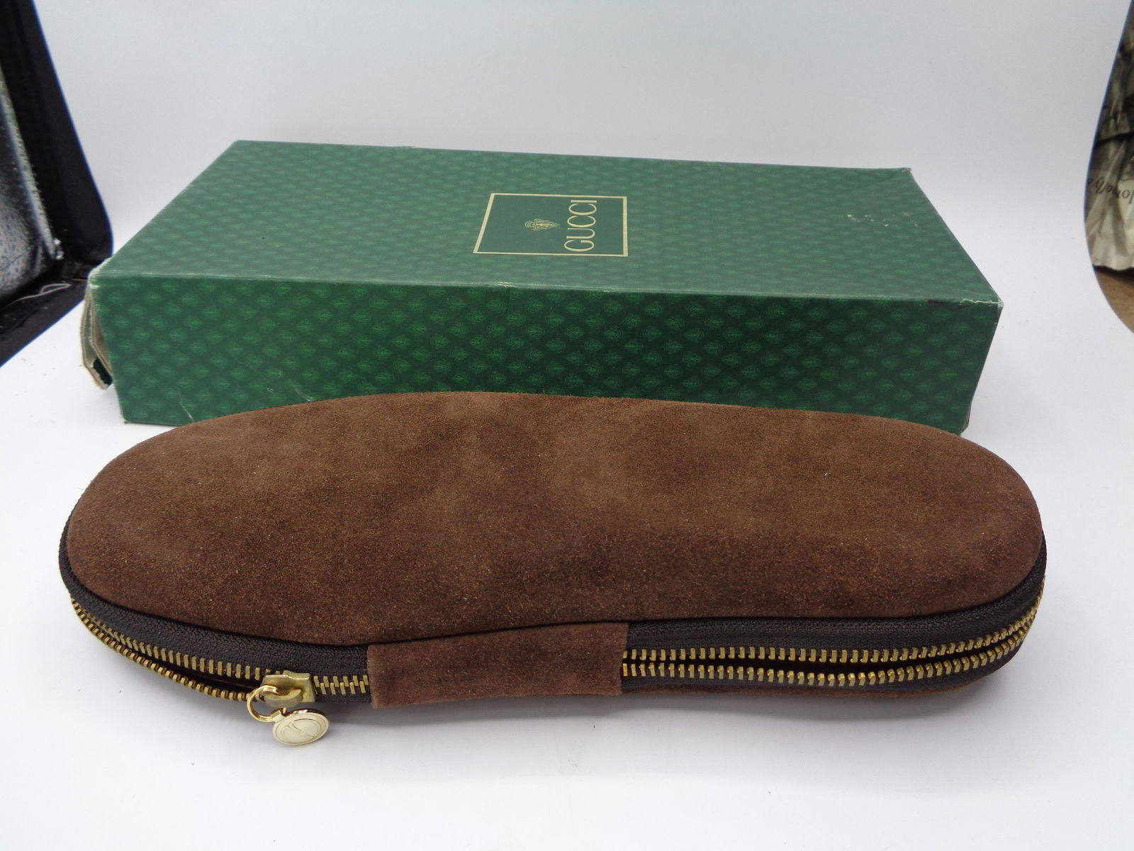 Vintage GUCCI  Brown Leather  Women's Slippers (1 of 7)