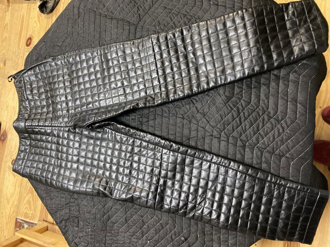 Vintage CHANEL Lambskin & Silk pants (1 of 7)