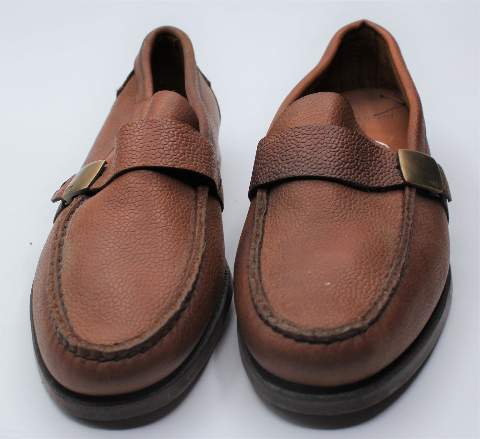 Polo All Leather & Wood Brown Shoes: Brand new Polo, brown leather and wood shoes, size 9B. Made in England.