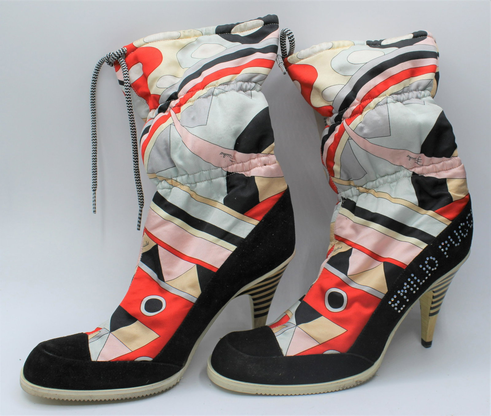 Rare Emilio Pucci Retro Women's Boots: Retro pattern - Emilio Pucci Boots, size 5.5 or 36.