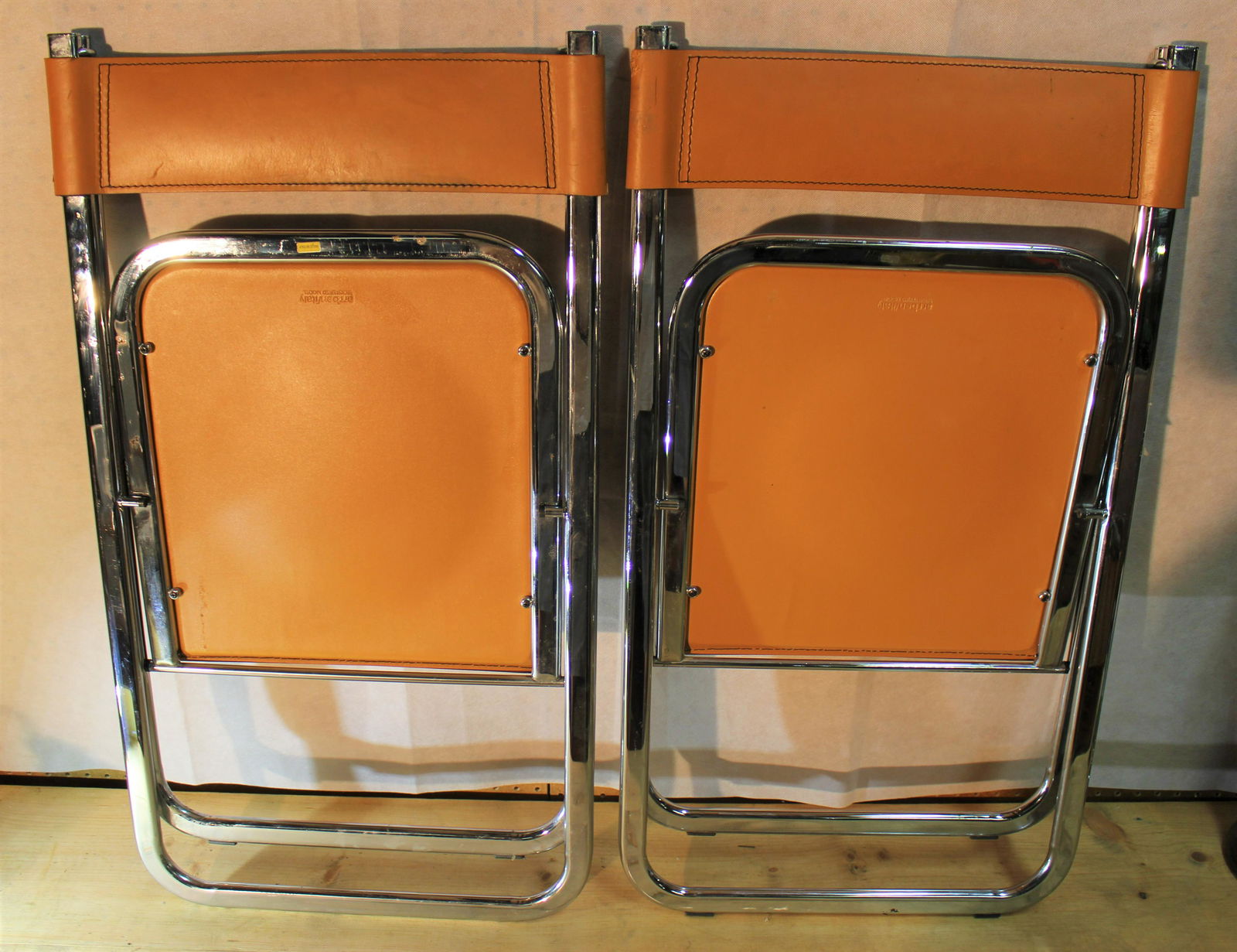 Pair of 1970's ARRBEN Italian Leather Chairs (1 of 10)