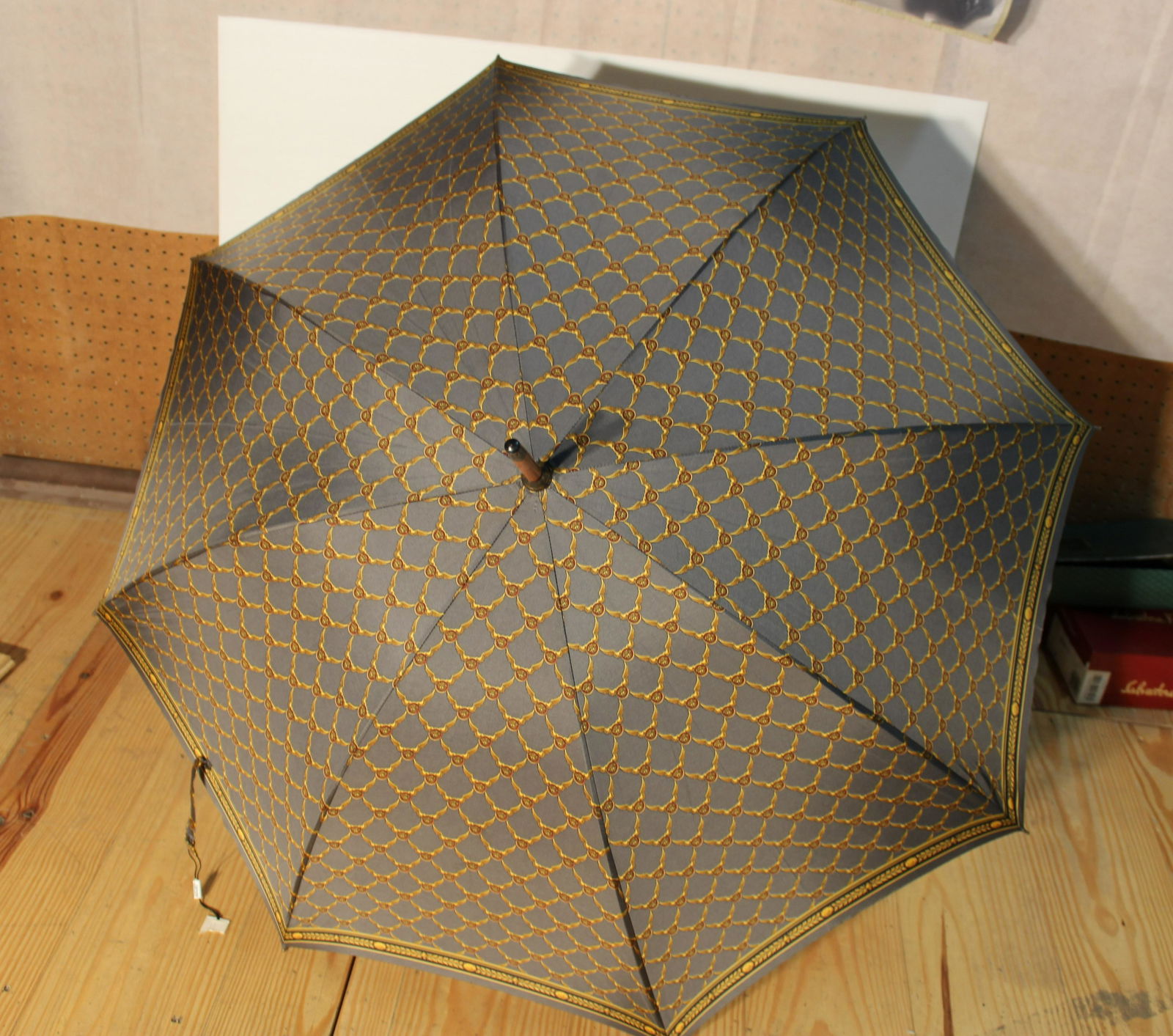Vintage Gianni Versace Long Umbrella (1 of 7)
