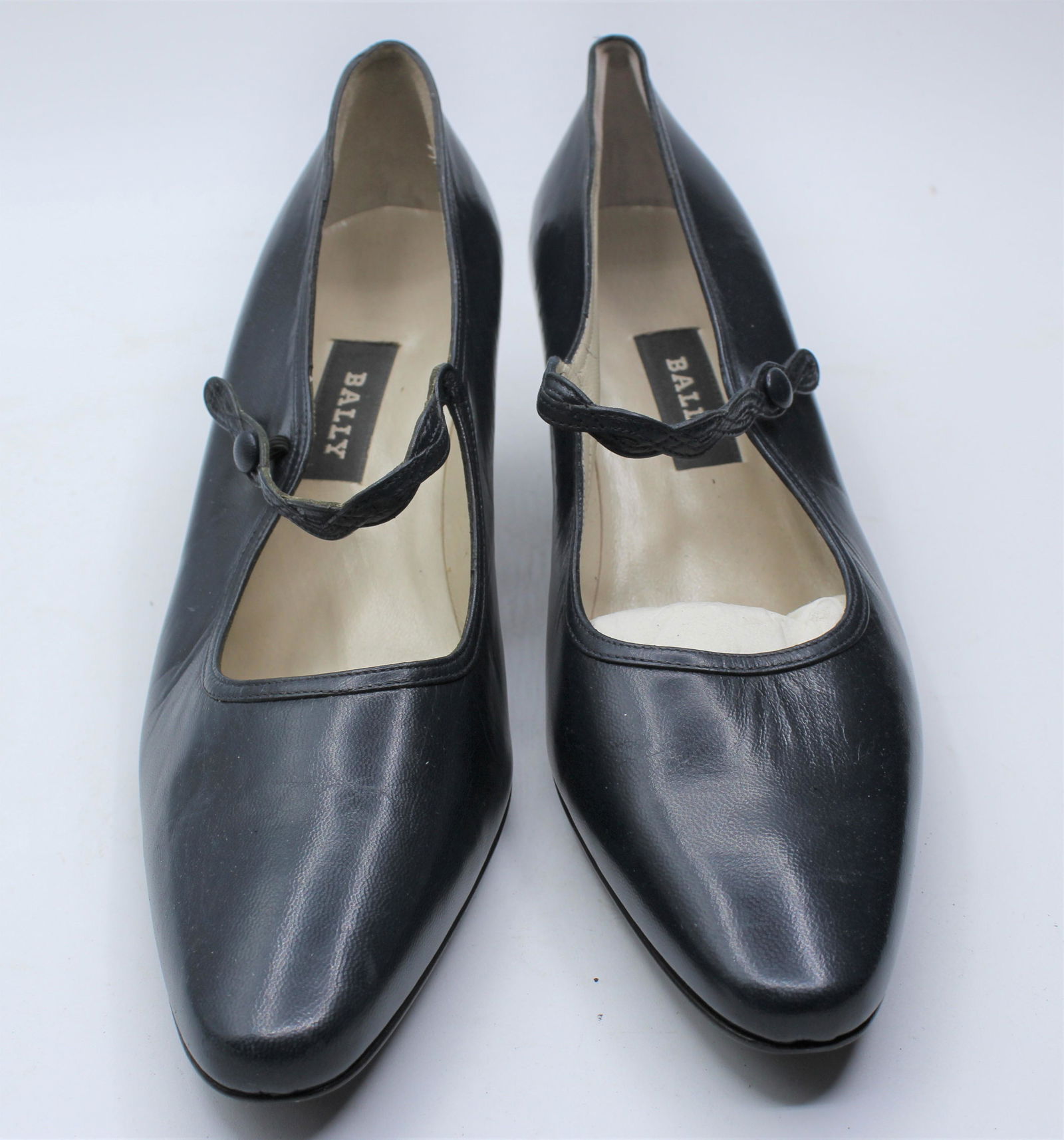 Blue Women's Bally Heels: Size 9. Made in Italy.