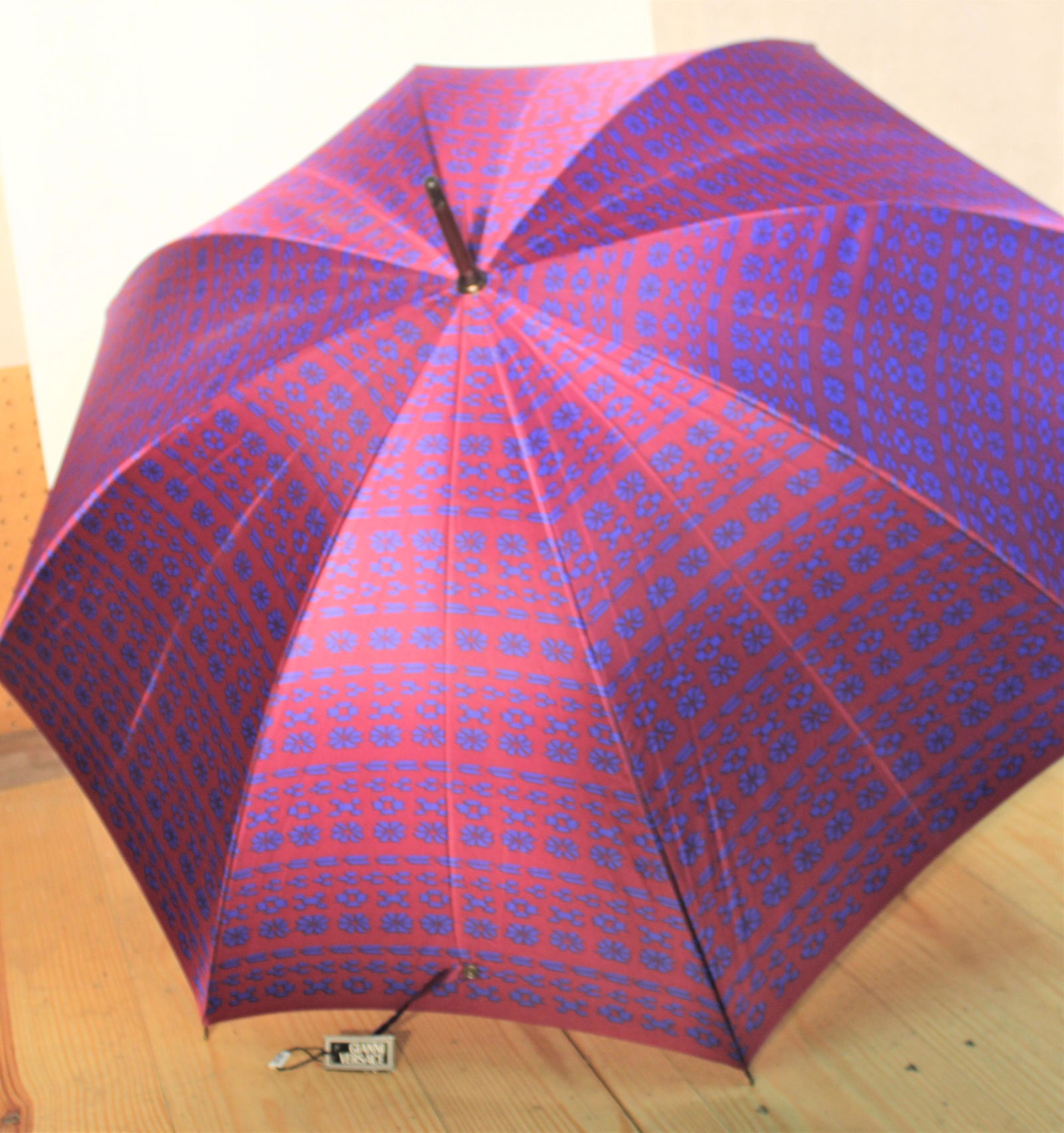 Vintage Gianni Versace Long Umbrella (1 of 6)
