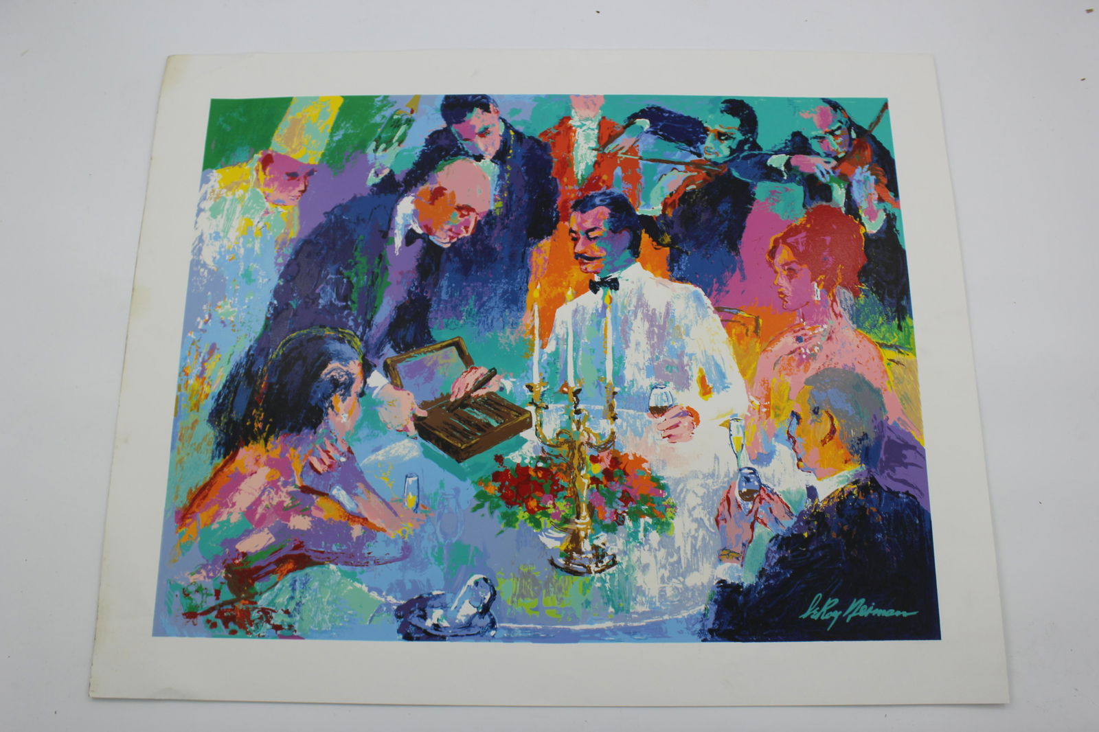 Leroy Neiman Serigraph - Wine, Women, Cigars