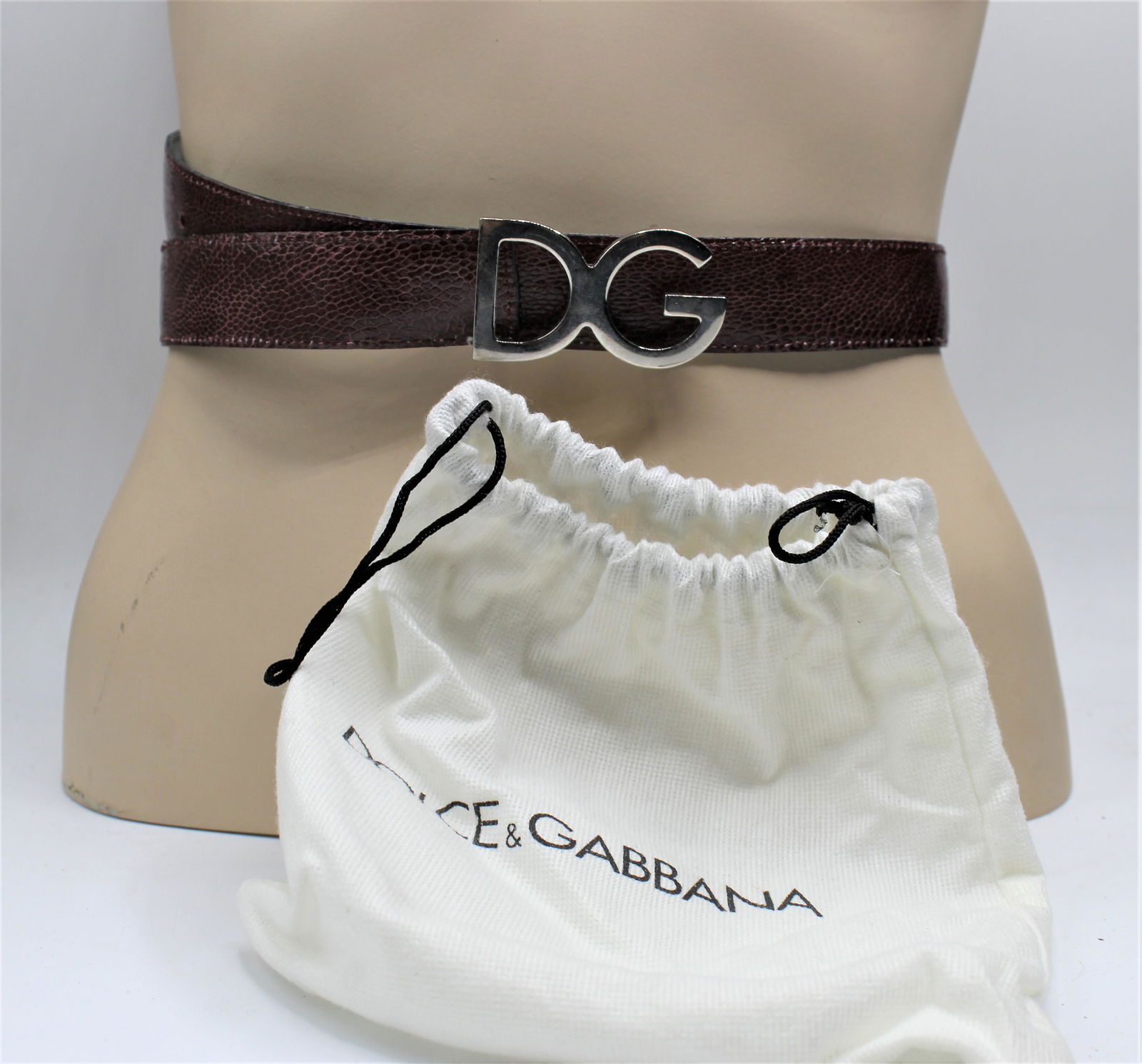 Dolce & Gabbana Red Leather Belt (1 of 5)