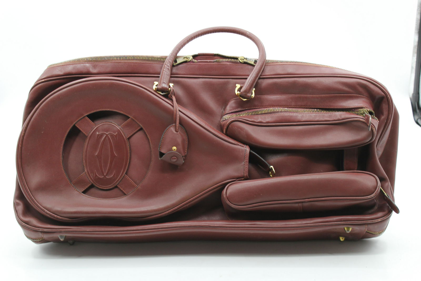1973 Vintage Leather Cartier Tennis Bag (1 of 10)