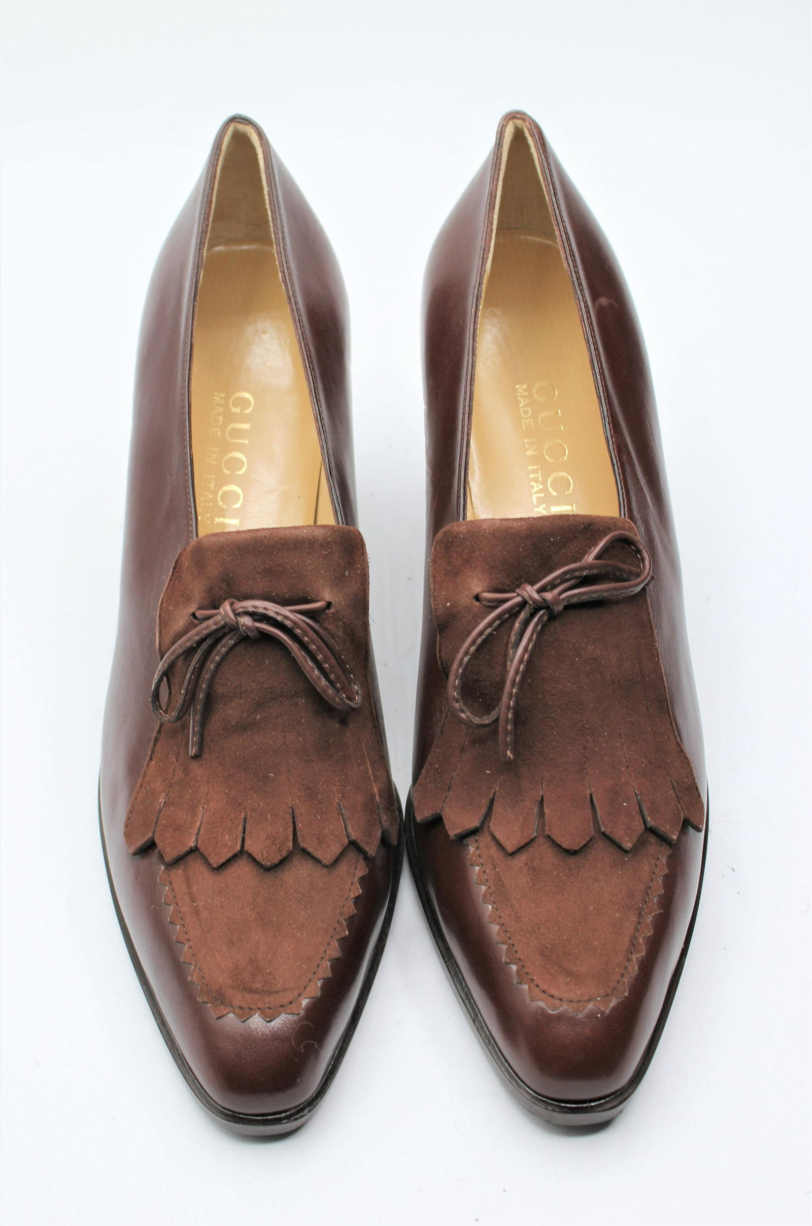 Gucci Brown Bootie Heels (1 of 5)