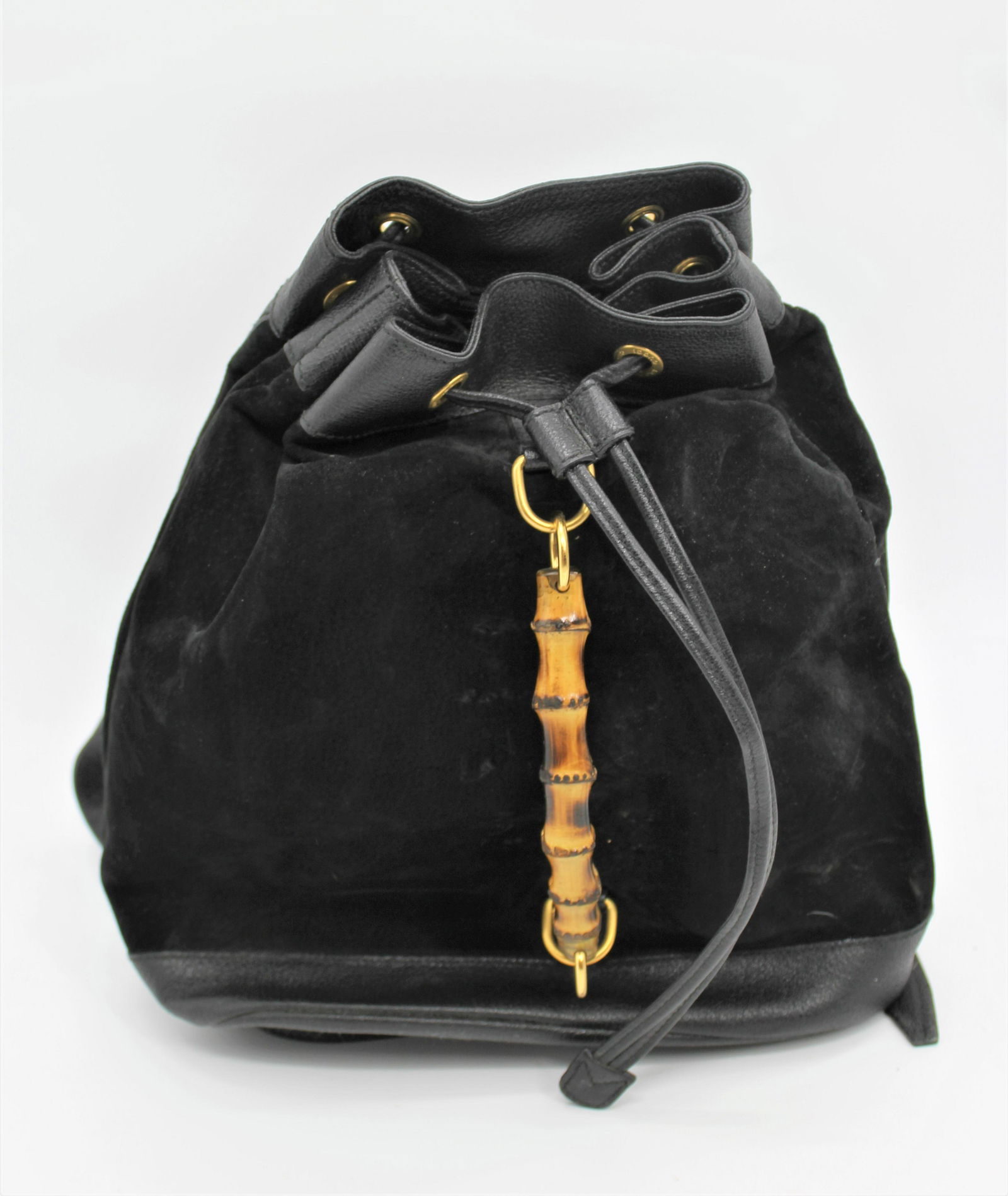 Gucci Suede Draw String Back Pack (1 of 4)