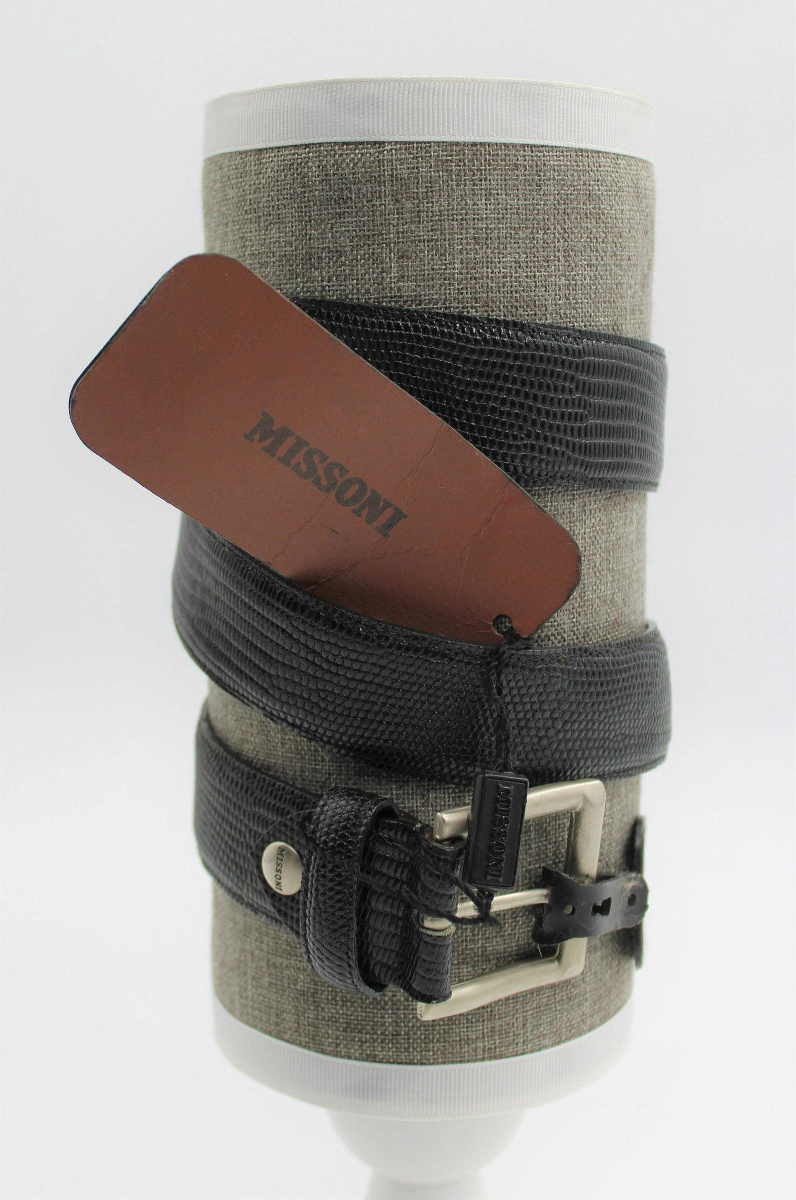 Missoni Black Leather Belt: Stylish, classy Missoni black leather belt. Size 34. Made in Italy. Brand new with tags.