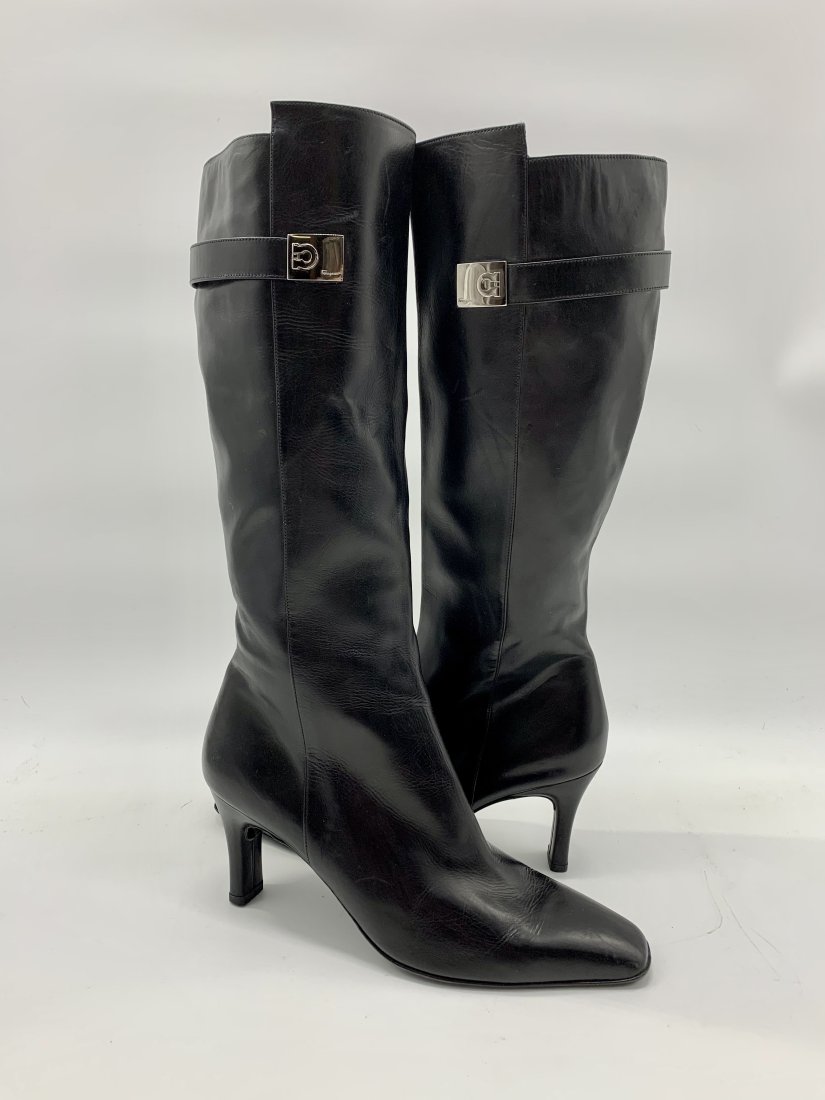Knee High Soft Leather Ferragamo Boots (1 of 8)