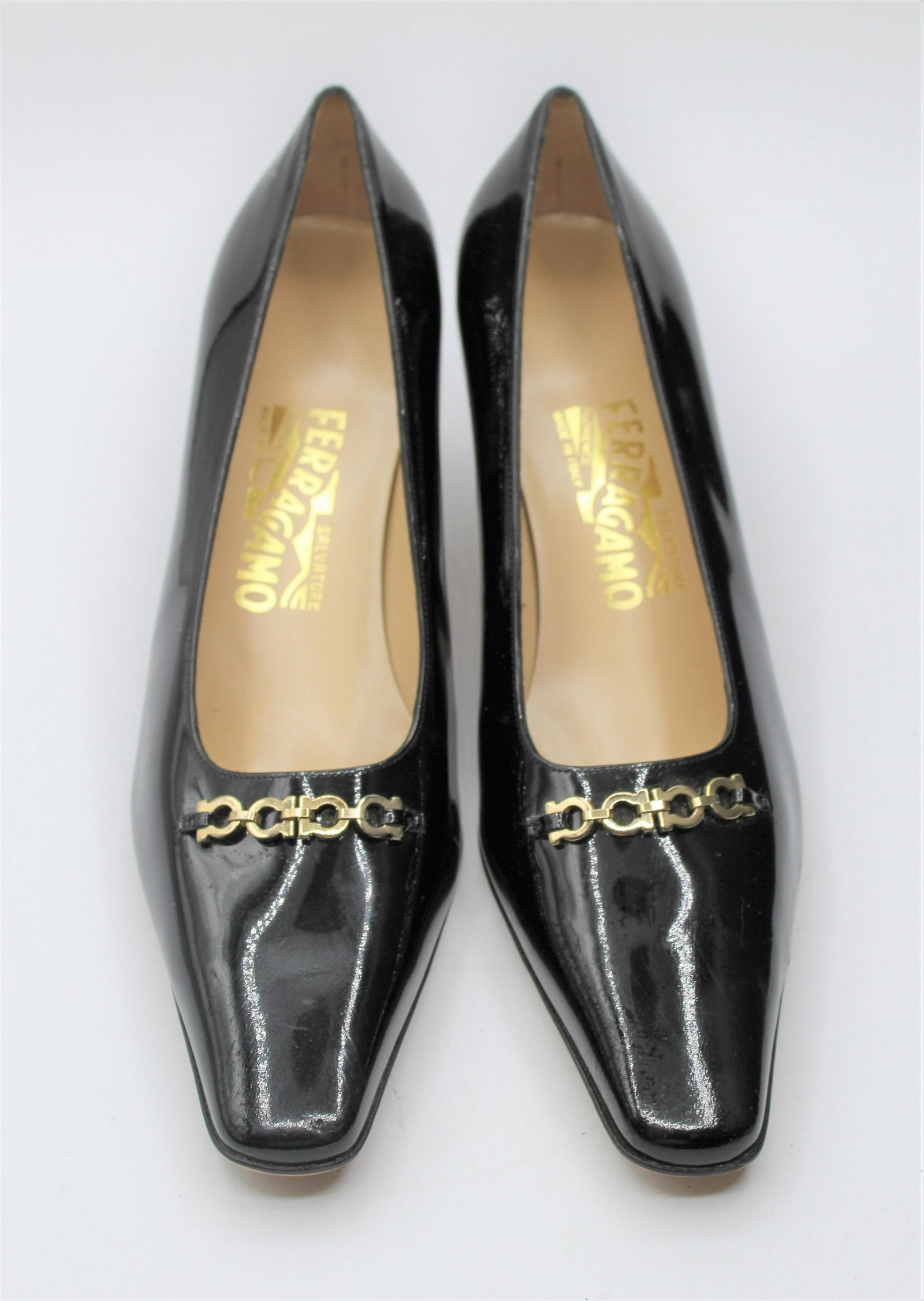 Salvatore Ferragamo Black Heels (1 of 5)