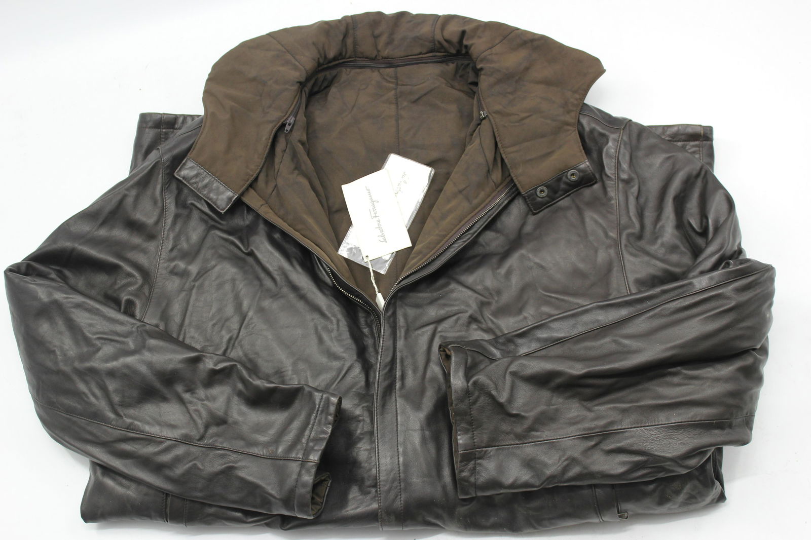 Salvatore Ferragamo Men's Leather Coat (1 of 4)