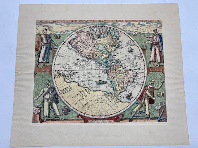 Antique World Map - Colored Etching Pre 1775 (1 of 9)