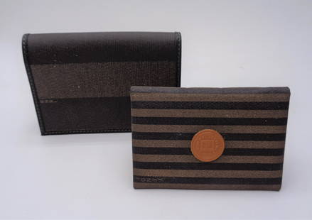 Fendi Lot: Fendi wallet and address book. Wallet - 3.5x4.75". Address book - 2.5x3.75," original price $15.00.