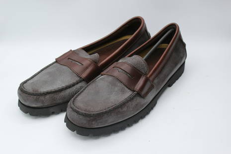 Sperry Men's Jackson Penny Fudge Leather Slip Ons: Dark brown leather, size 11.